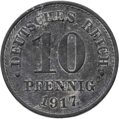 купить Германия 10 пфеннигов (pfennig) 1917