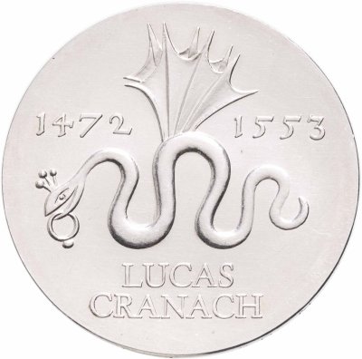 купить Германия, ГДР 20 марок 1972 "500-летие со дня рождения Лукаса Кранаха старшего"