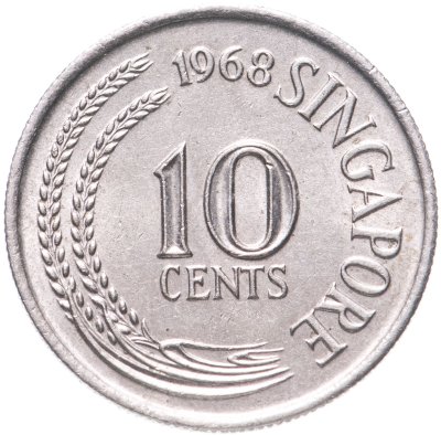 купить Сингапур 10 центов (cents) 1967-1985, случайный год