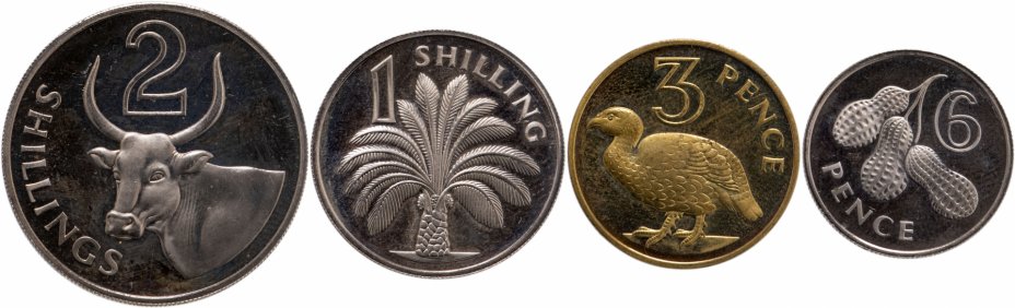 купить Гамбия набор из 4-х монет 1966 Proof