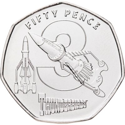 купить Гернси 50 пенсов 2022 "60-летие Громовых птиц - Громовая птица 3"