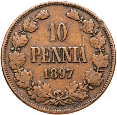 купить 10 пенни (pennia) 1897 Российская Финляндия
