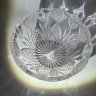 Купить Конфетница с растительным декором, хрусталь, алмазная грань, СССР, 1970-1990 гг.