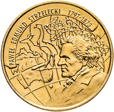 купить Польша 2 злотых (zlote) 1997 Польские путешественники - Павел Эдмунд Стшелецкий (1797 - 1873)