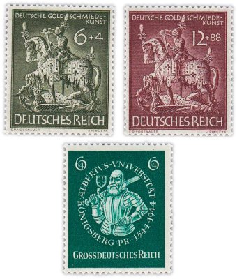 купить Германия, Третий Рейх набор из 3 марок 1943-1944