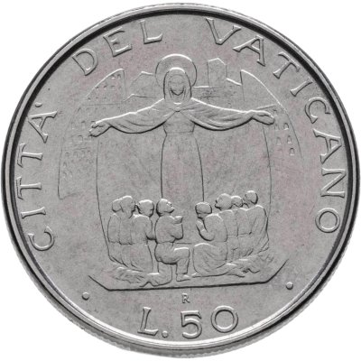 купить Ватикан 50 лир (lire) 1987