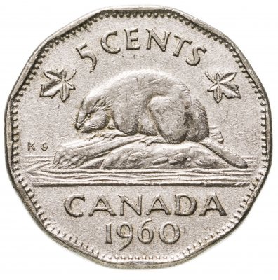 купить Канада 5 центов (cents) 1955-1962, случайная дата