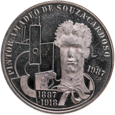 купить Португалия 100 эскудо 1987 (1989) "100 лет со дня рождения Амадеу ди Соза-Кардозу"