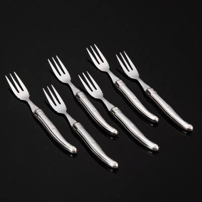 купить Набор вилок для рыбы на 6 персон, в оригинальном кофре, Pradel France, Laguiole, сталь, картон, Франция, 1990-2010 гг.