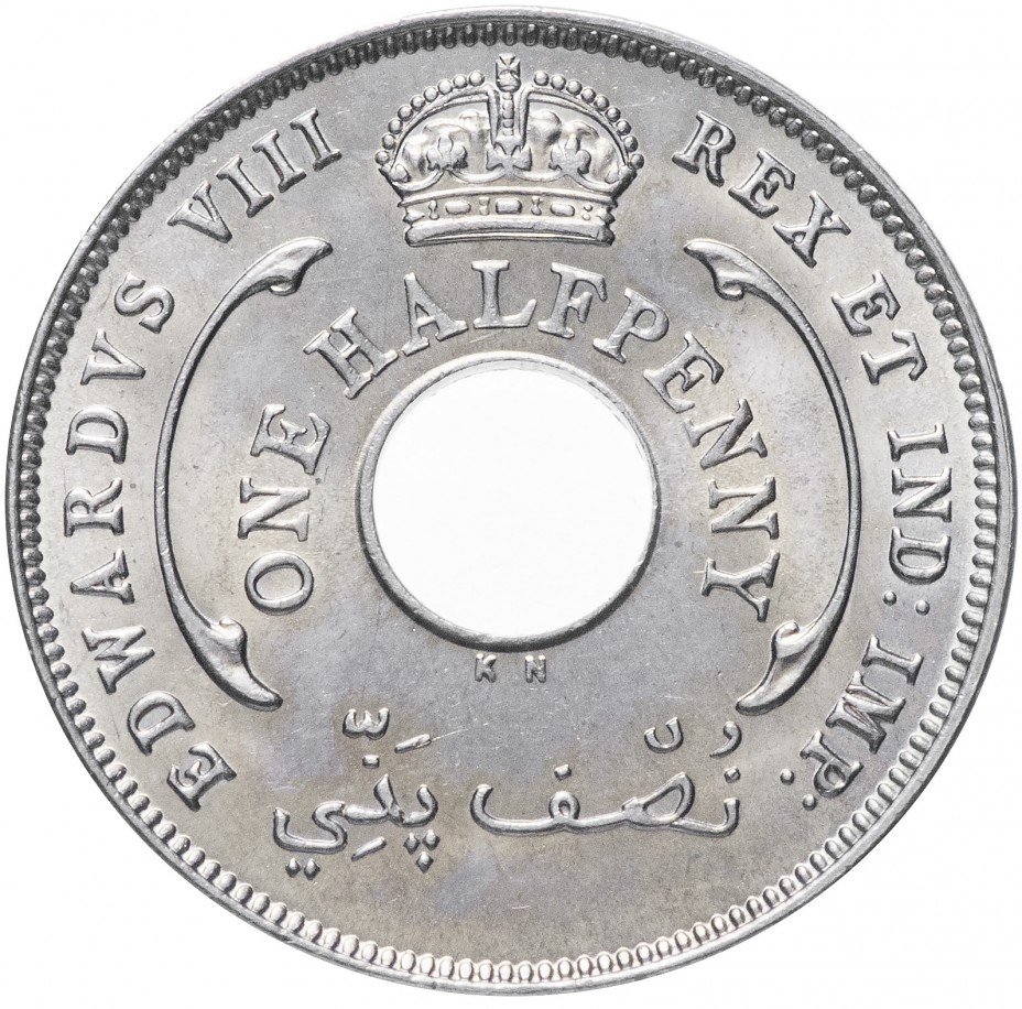 купить Британская Западная Африка 1/2 пенни 1936 KN, король Эдуард VIII