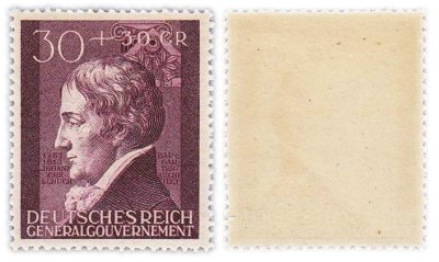 купить Германия, Третий Рейх, генерал-губернаторство Польша 30+30 грошей 1942 "Годовщина 3 года со дня основания Генерал-губернаторства"