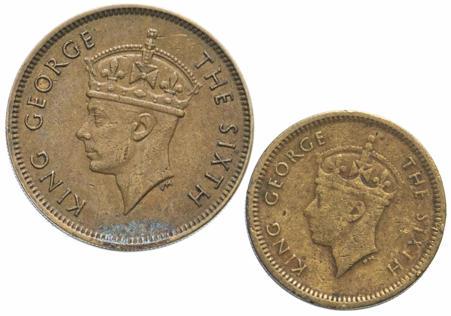 купить Британский Гонконг набор из 2 монет 1949-1950 Георг VI