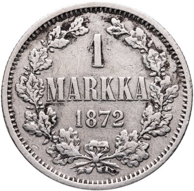 купить 1 марка 1872 S Российская Финляндия