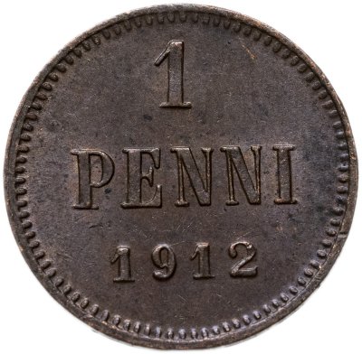 купить 1 пенни (penni) 1912 Российская Финляндия