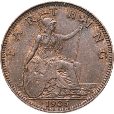 купить Великобритания 1 фартинг (farthing) 1935