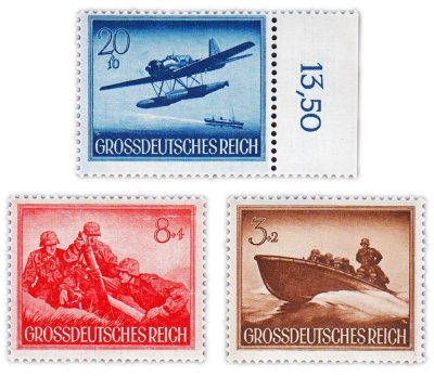 купить Германия, Третий рейх набор из 3 марок 1944 "Армия"
