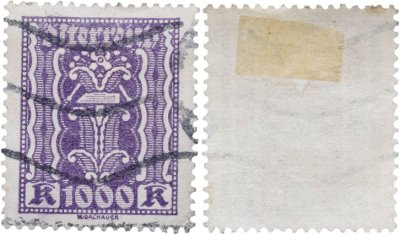 купить Австрия 1000 крон Почтовая марка 1922