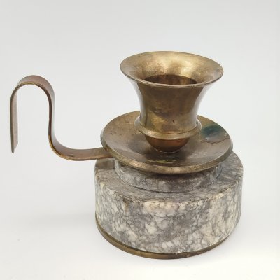 купить Подсвечник переносной на одну свечу, латунь, камень, Индия, 1980-2000 гг.