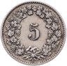 Купить Швейцария 5 раппенов (rappen) 1880