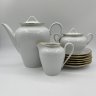 Купить Сервиз на 6 персон (15 предметов) с лаконичным декором, фарфор, золочение, Kahla-Könitz, ГДР, 1960-1980 гг.