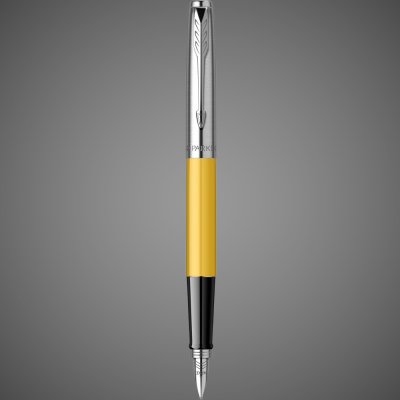 Купить Перьевая ручка Parker Jotter, цвет ORIGINALS Yellow CT, цвет чернил синий/черный, толщина линии M, В БЛИСТЕРЕ, Металлы: нержавеющая сталь, пластик, 2026 г.