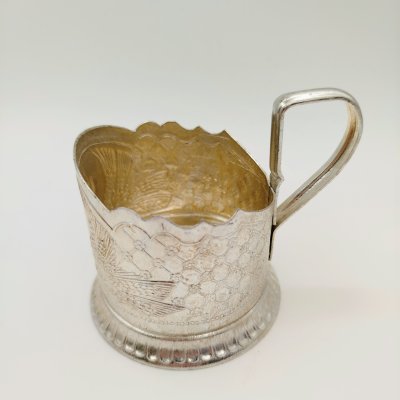 купить Подстаканник "Голубь мира", Кaзaкoвcкий Koмбинат Художеcтвeнныx изделий, алюминий, СССР, 1970-1990 гг.