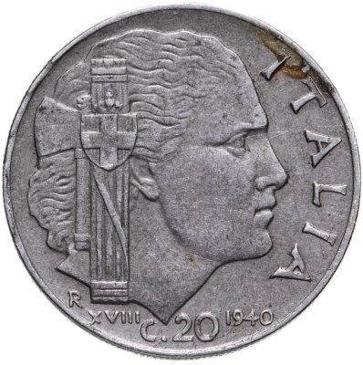купить Италия 20 чентезимо 1940