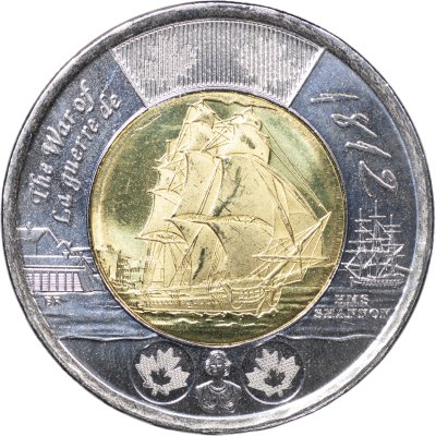 купить Канада 2 доллара 2012 [KM#1258] "Броненосный крейсер «Шеннон»"