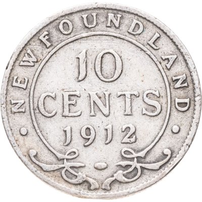 купить Ньюфаундленд 10 центов 1912