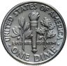 Купить США 10 центов (дайм, one dime) 1990 D "Roosevelt Dime" (наборная)