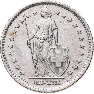 купить Швейцария 2 франка (francs) 1981