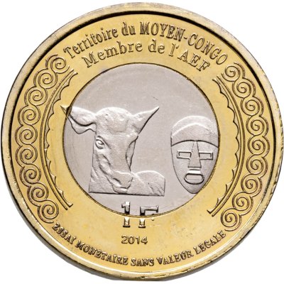 купить Конго 1 франк 2014, 100 лет со дня начала Первой Мировой войны