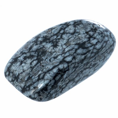 Купить Обсидиан снежный, галтовка (США)