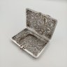 Купить Ажурный дамский портсигар, выполненный в технике скани, мельхиор (медь-никель), серебрение, СССР, 1950-1970 гг.