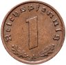 Купить Подлинная монета Германии периода Третьего рейха 1 рейхспфенниг 1936-1940, случайный год