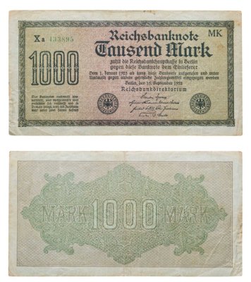 купить Германия 1000 марок 1922
