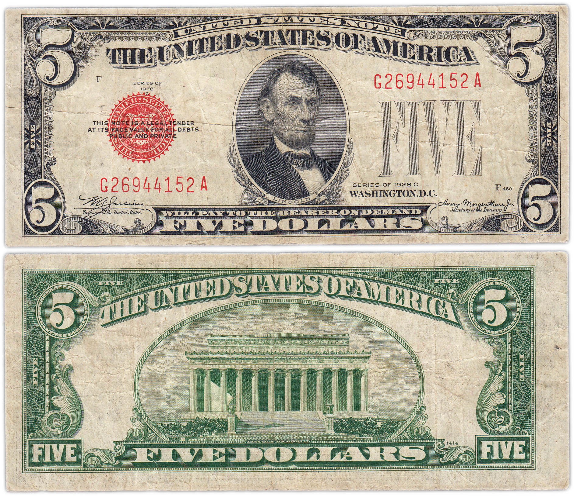 5 Долларов 1929 г США