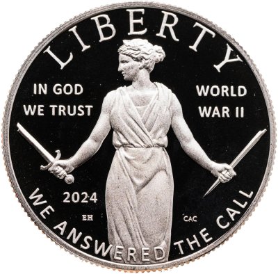 купить США 50 центов (1/2 доллара, half dollar) 2024 "Великое поколение", знак монетного двора: "S" - Сан-Франциско