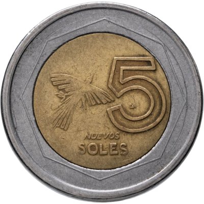 купить Перу 5 новых солей (nuevos soles) 1994