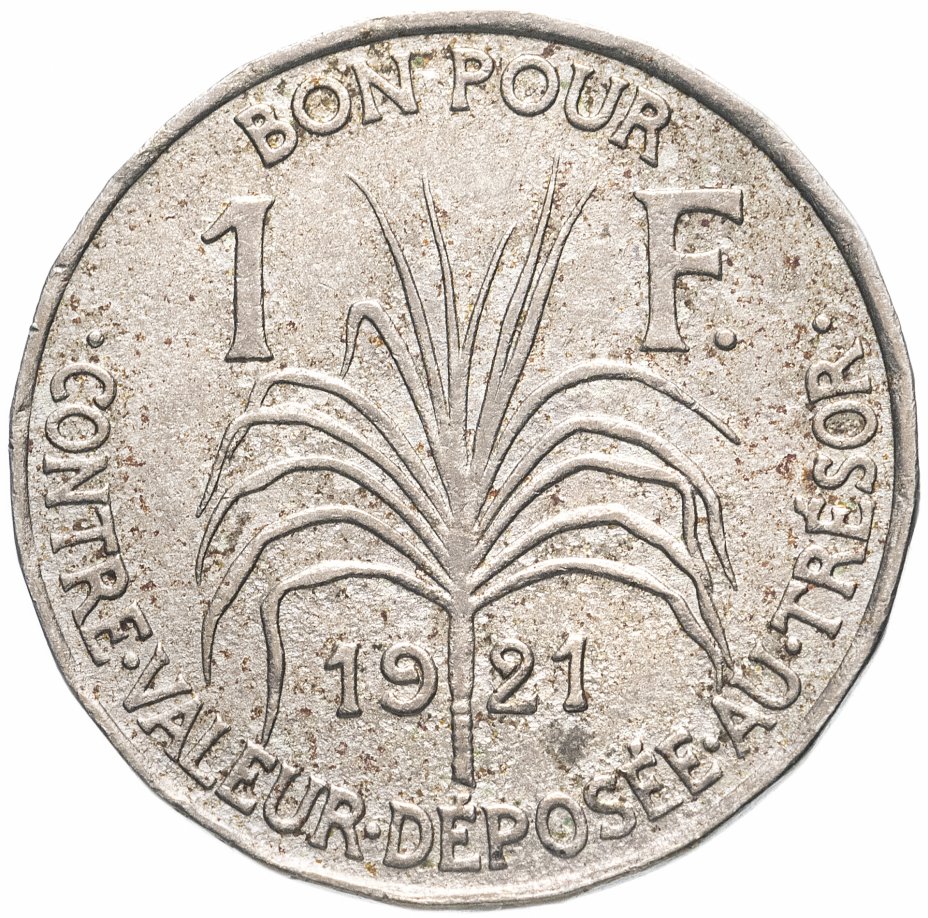 купить Гваделупа 1 франк 1921