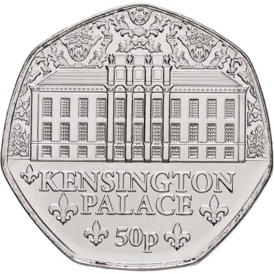 купить Джерси 50 пенсов (pence) 2025 "Королевская резиденция - Кенсингтонский замок"