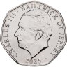 Купить Джерси 50 пенсов (pence) 2025 "Королевская резиденция - Кенсингтонский замок"