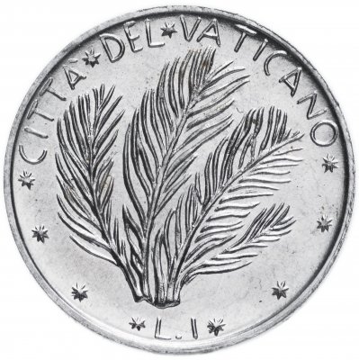 купить Ватикан 1 лира (lira) 1977