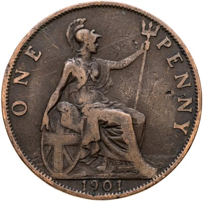 купить Великобритания 1 пенни (penny) 1901