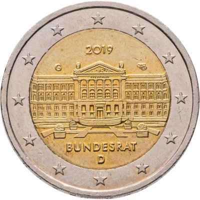 купить Германия 2 евро 2019 Бундесрат