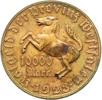 купить Германия, Вестфалия, нотгельд 10000 марок 1923 "Генрих Фридрих фон Штейн"