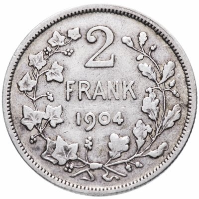 купить Бельгия 2 франка (francs) 1904 Надпись на голландском - 'DER BELGEN'