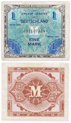 купить Германия 1 марка 1944 Союзная оккупация