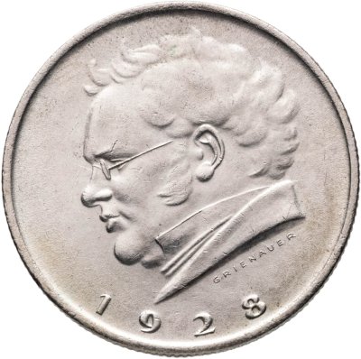 купить Австрия 2 шиллинга (shillings) 1928 "100 лет со дня смерти Франца Шуберта"