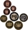 Купить Латвия, годовой набор из 8 монет евро 2014  Proof, в оригинальном футляре с сертификатом